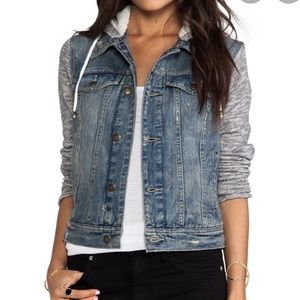 💖Free People Jean Jacket Hoodie
